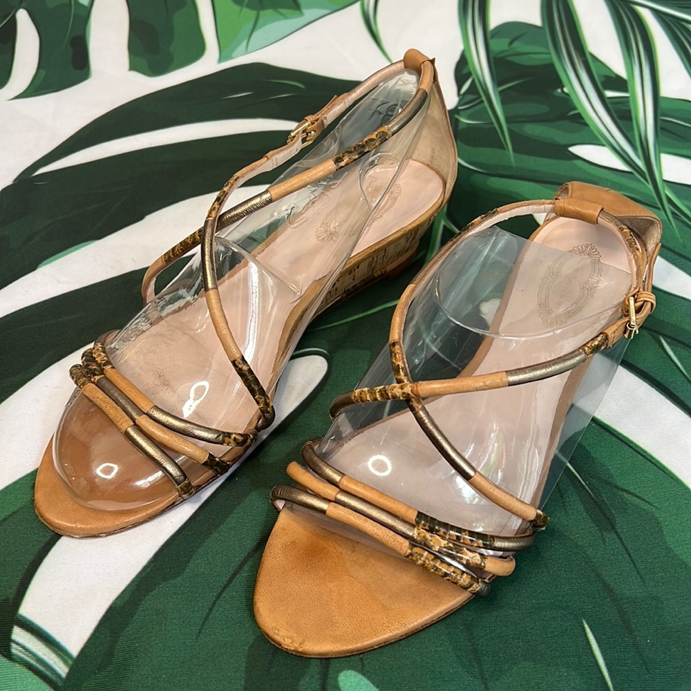 Elie Tahari caramel sandals